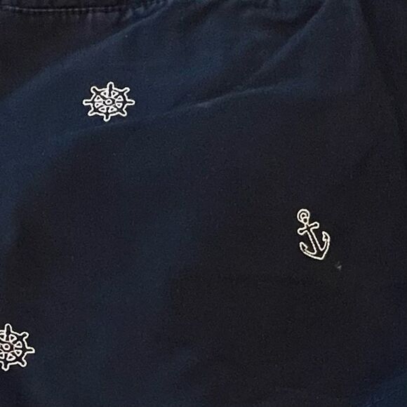 OLD Navy Size 4 Navy Shorts w/ Nautical Allover Embroidery - Picture 4 of 4